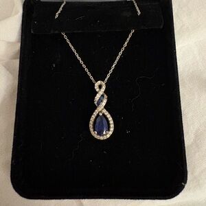 Kay Jewelers Sterling Silver Sapphire Necklace